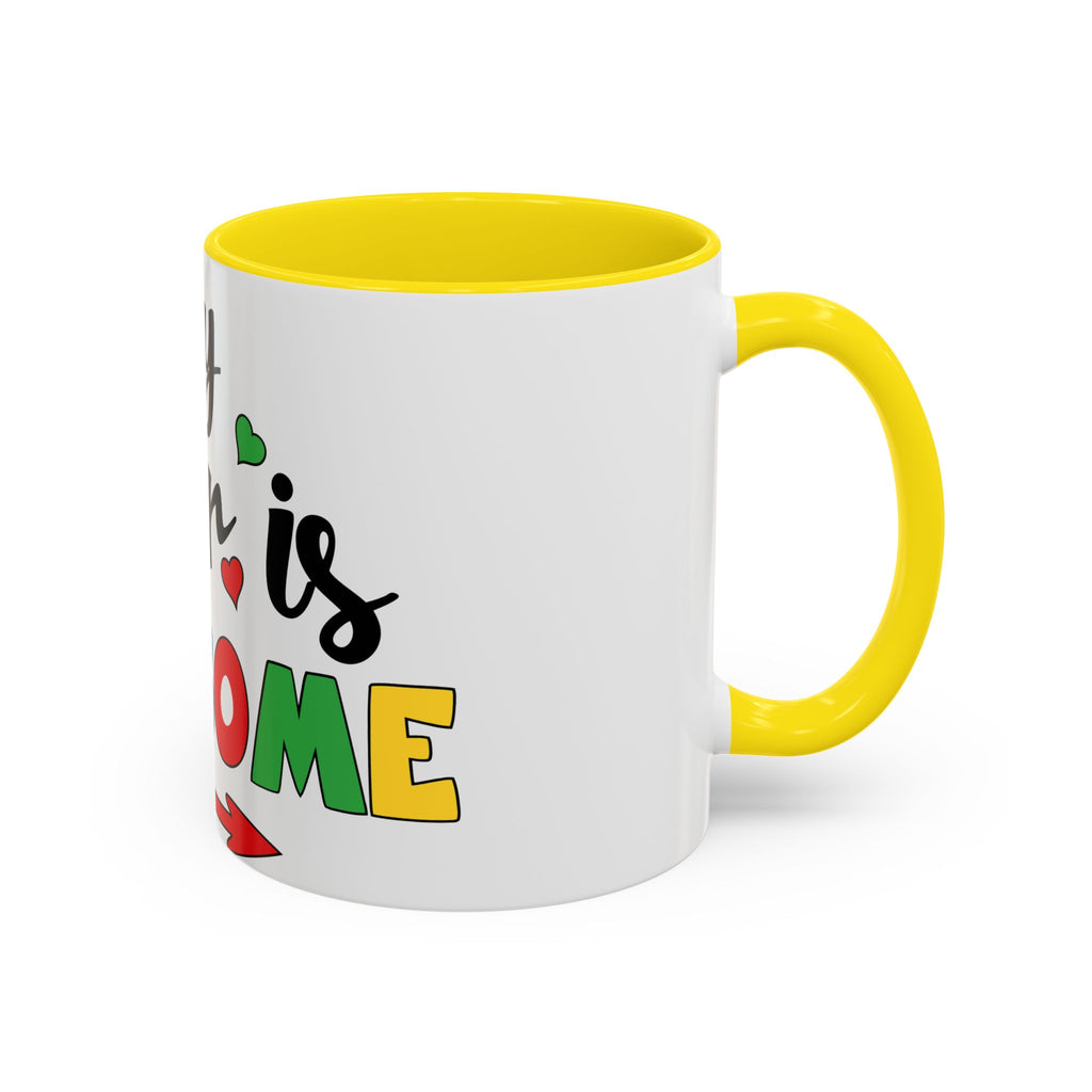 My Sister Is Awesome Coffee Mug — Colorful Heart & Arrow Accent Mug (11/15oz)