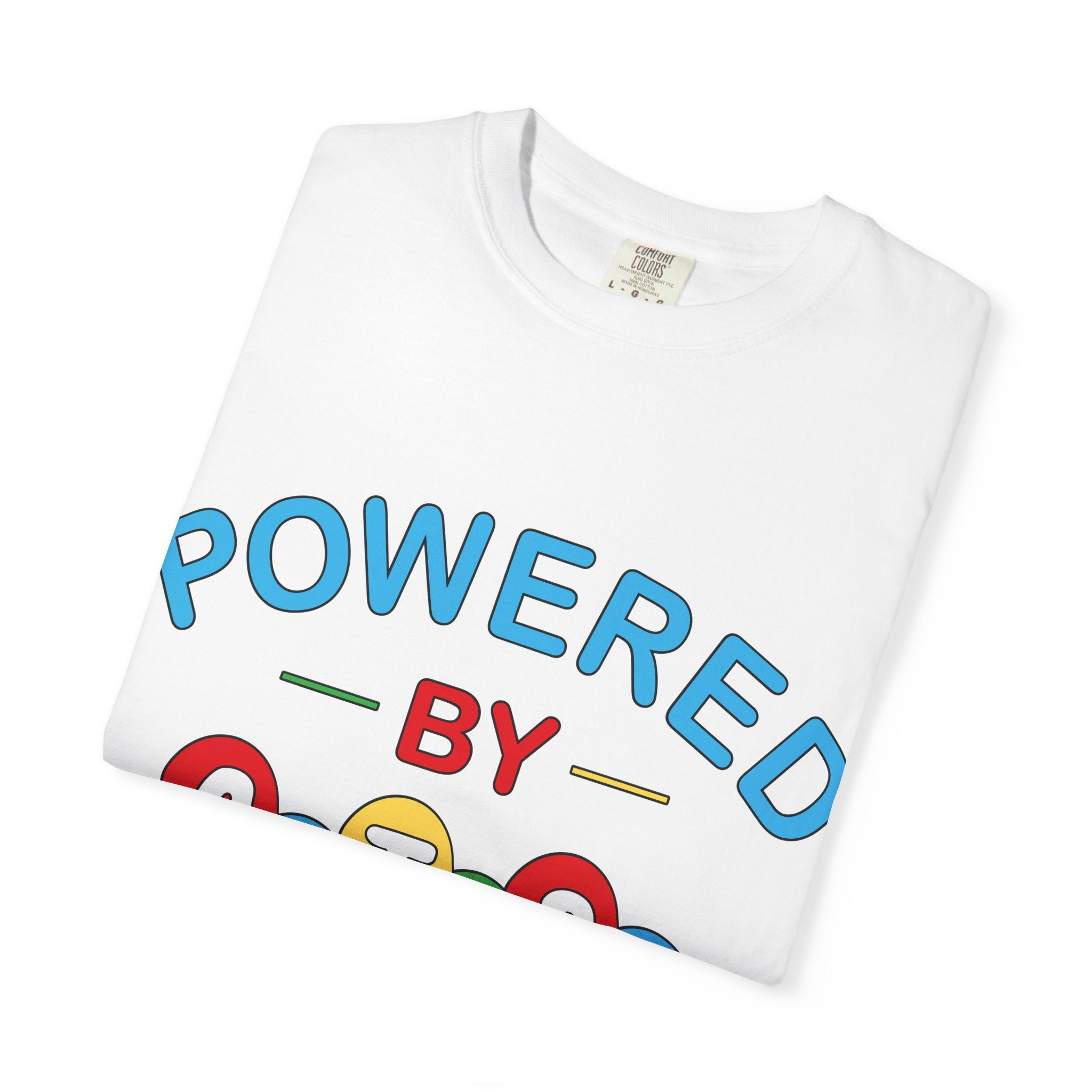 Powered by Autism T-Shirt — Autism Awareness Balloon Graphic Tee