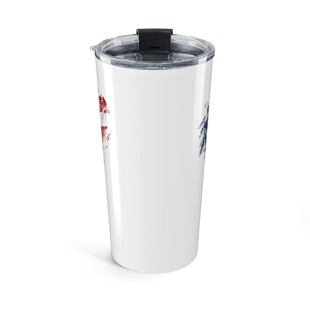 20oz American Flag Heart Tumbler — Patriotic Insulated Travel Cup