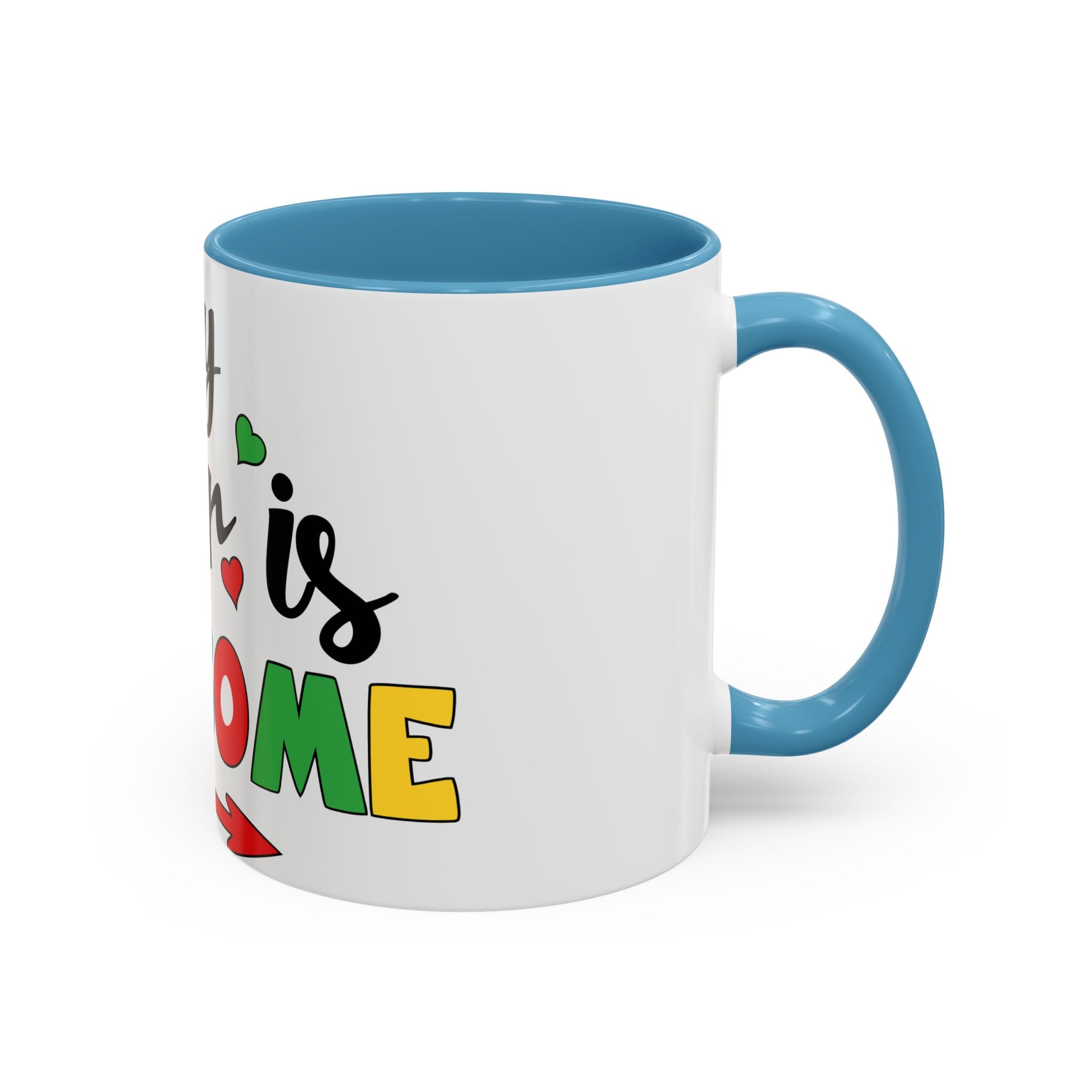My Sister Is Awesome Coffee Mug — Colorful Heart & Arrow Accent Mug (11/15oz)