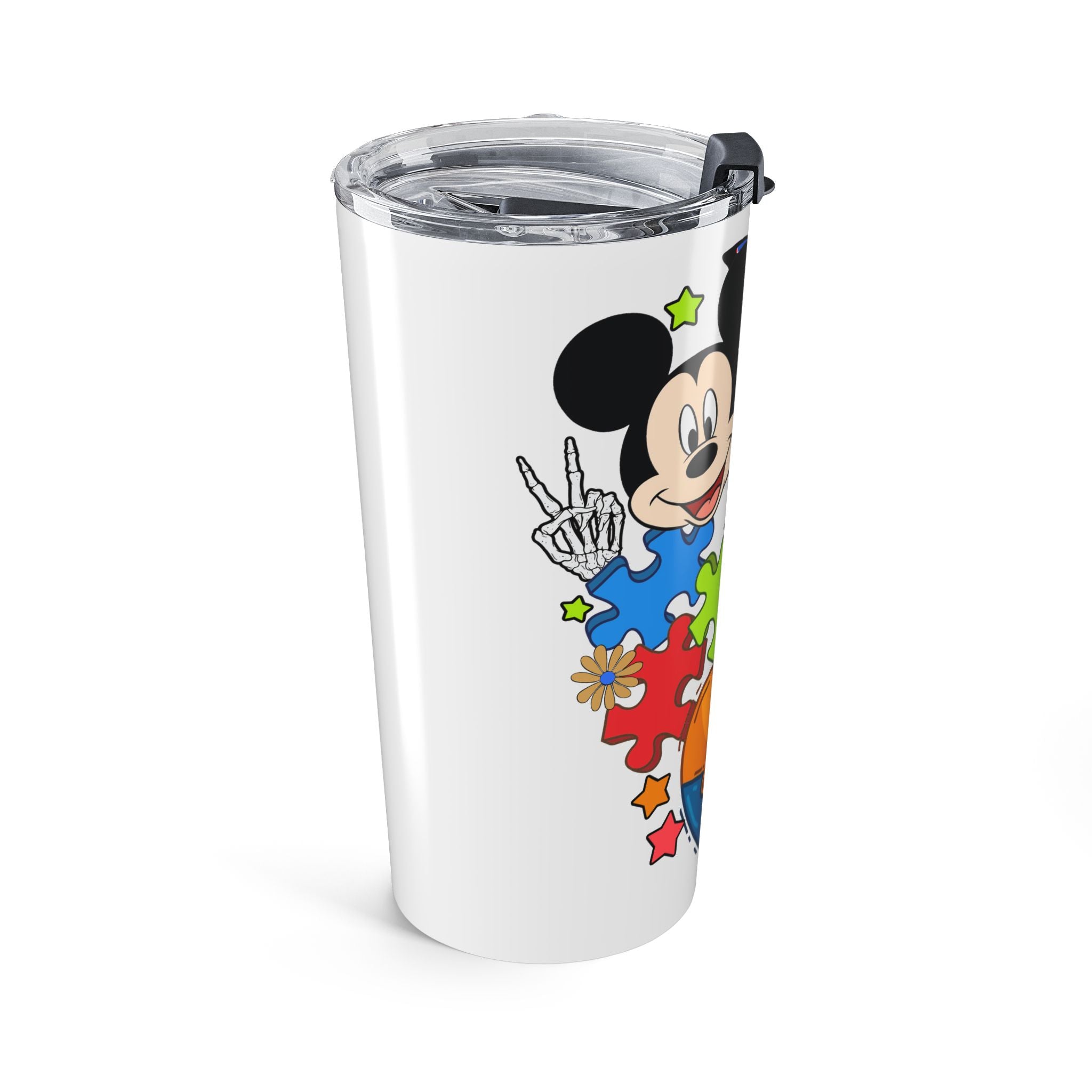 20oz Autism Awareness Tumbler — Powered by Autism Balloon Design