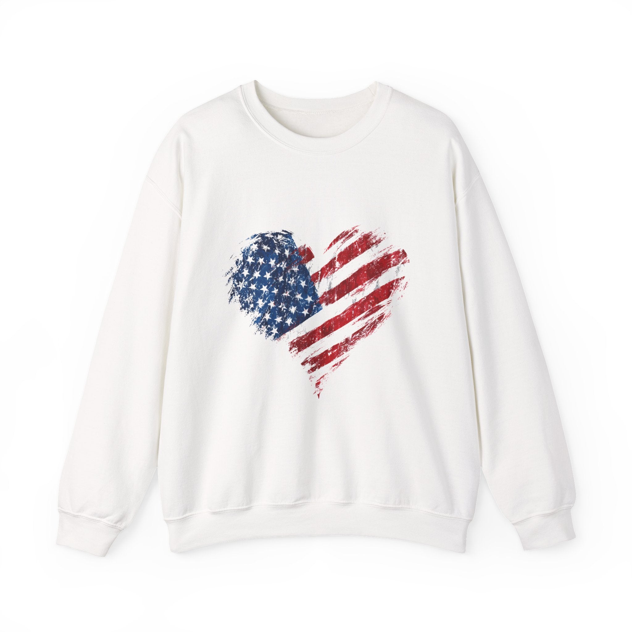 American Flag Heart Sweatshirt