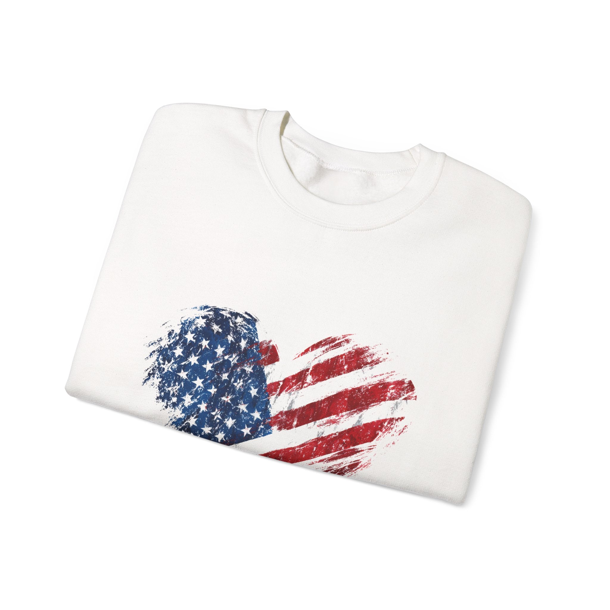 American Flag Heart Sweatshirt