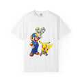T-Shirt — Mario & Pokeman Puzzle Heart Graphic Tee
