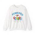 Crewneck Sweatshirt — "Powered by Autism" Colorful Balloon Awareness Top