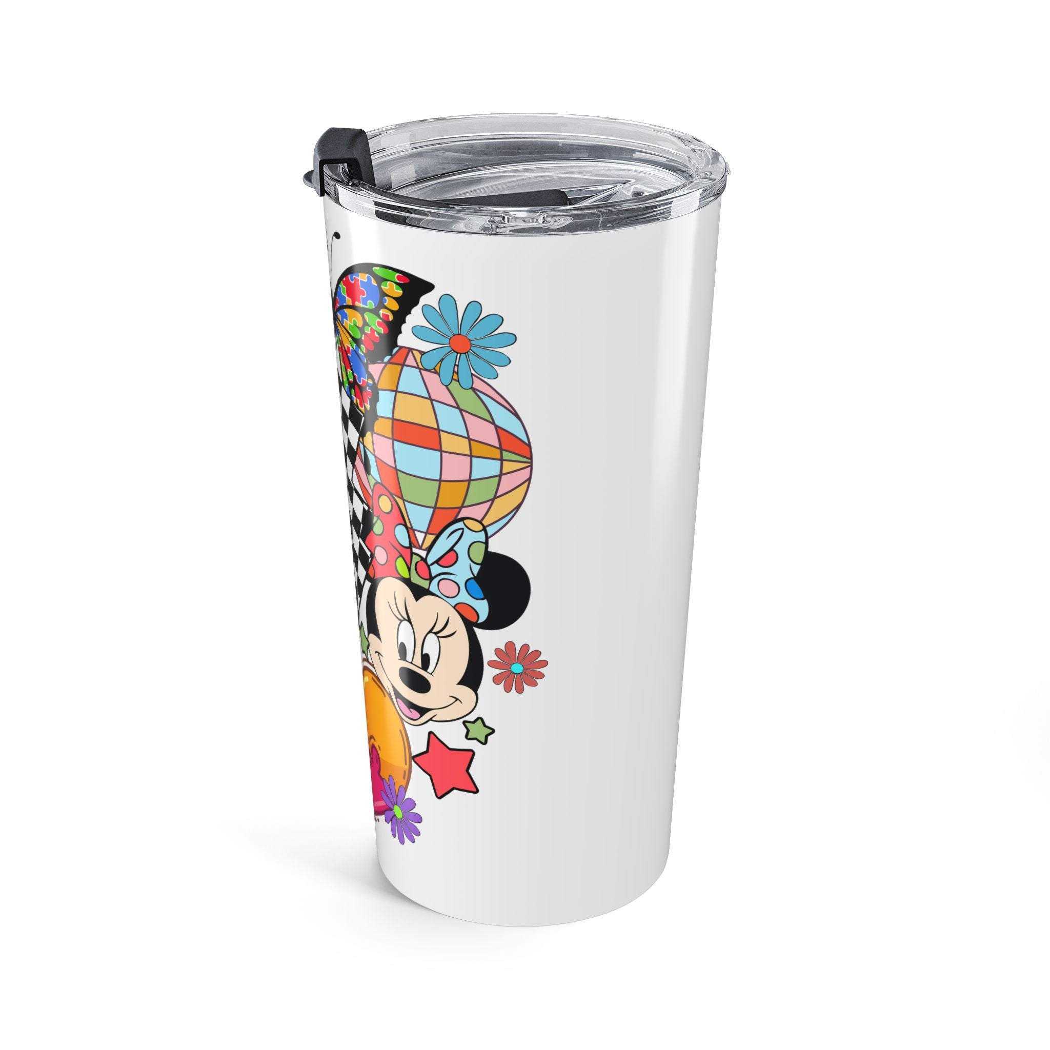 20oz Autism Awareness Tumbler — Powered by Autism Balloon Design