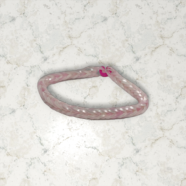 Breast Cancer Awareness Rainbow Loom Bracelet