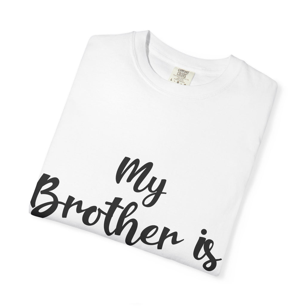 T-Shirt — "My Brother is Awesome" Autism Puzzle Heart Arrow Kids Sibling Tee